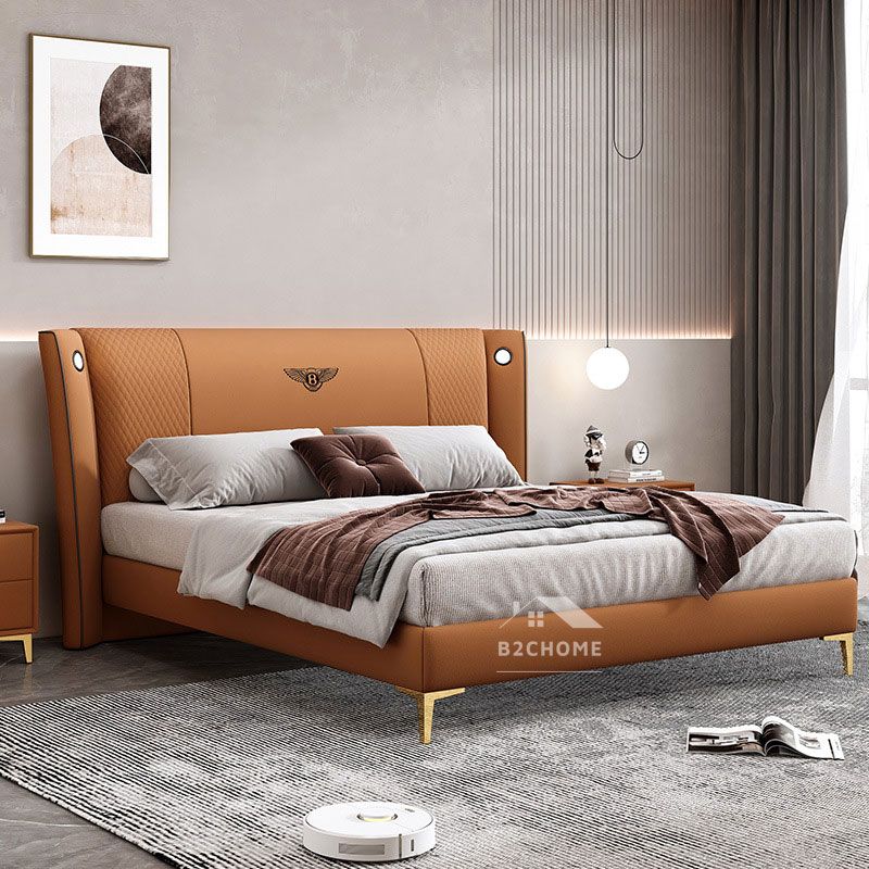 Giường minotti bọc da Z04 Giường minotti bọc da Z04