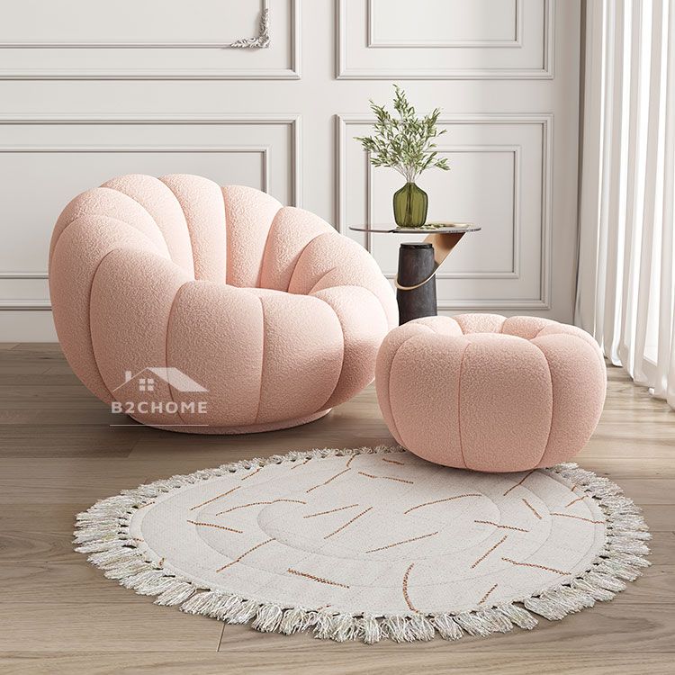 Ghế armchair lông cừu C10 Ghế armchair lông cừu C10