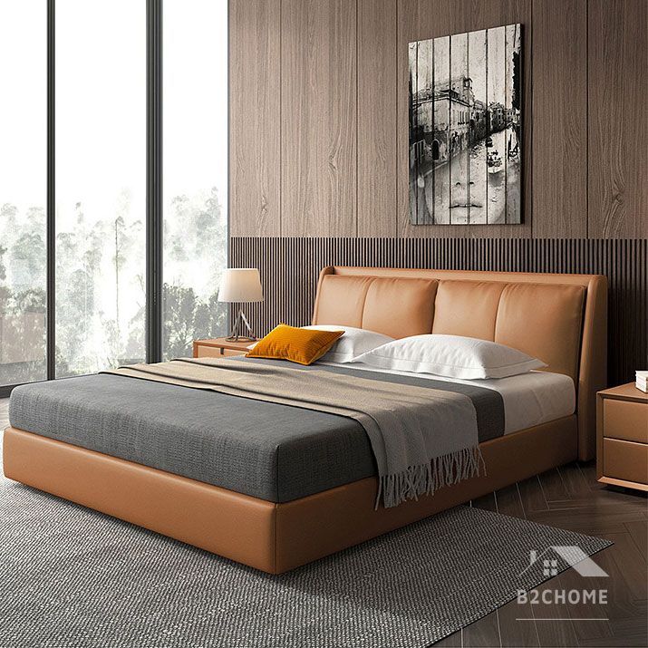 Giường bọc da đẹp Z12 Giường bọc da đẹp Z12