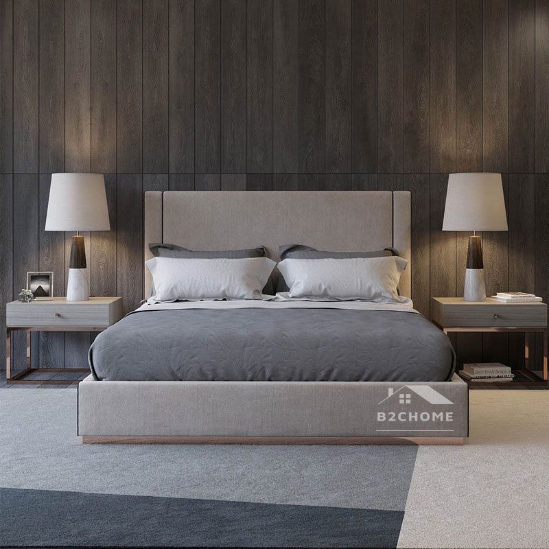 Giường ngủ bọc nỉ đẹp Z26 Giường ngủ bọc nỉ đẹp Z26