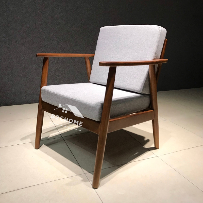 Ghế armchair gỗ C24 thiết kế hiện đại