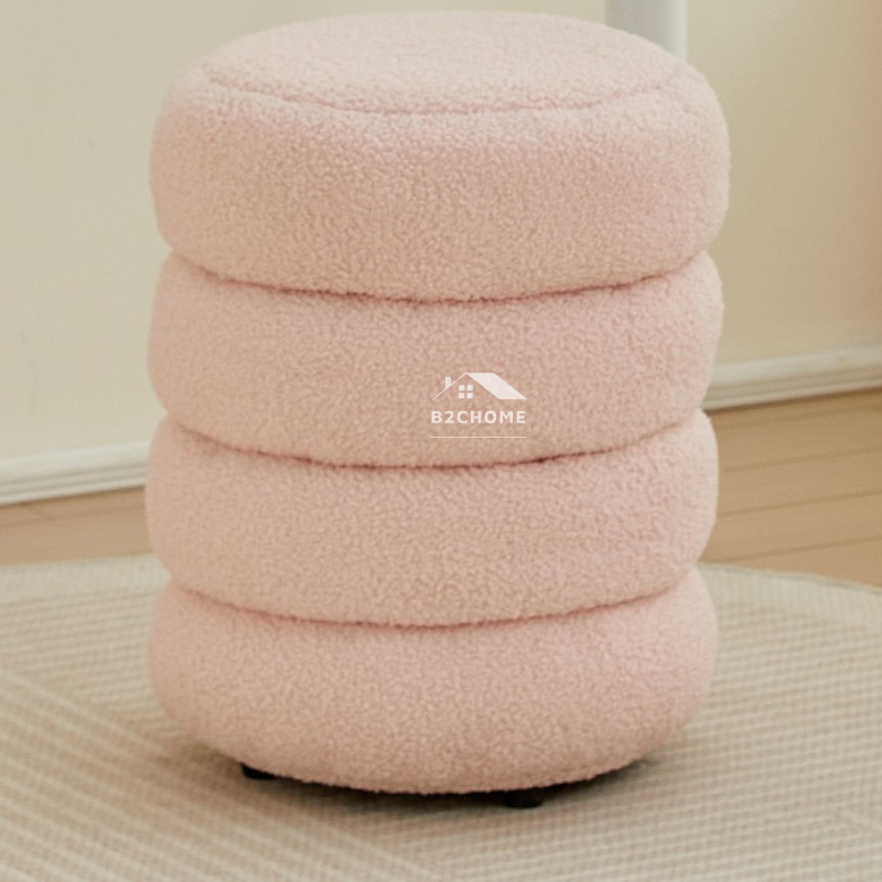 Đôn ghế bàn trang điểm hình bánh D14 Đôn ghế bàn trang điểm hình bánh D14
